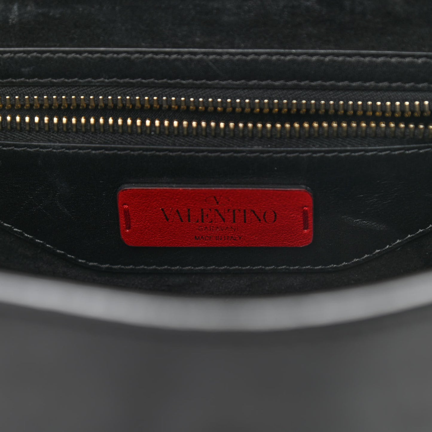Vitello Rockstud Demilune Backpack Black