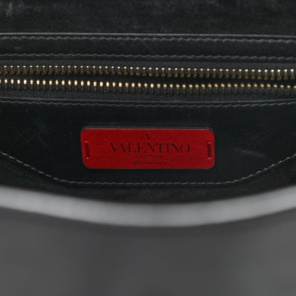 Valentino Garavani Vitello Rockstud Demilune Backpack Black 5 of 17