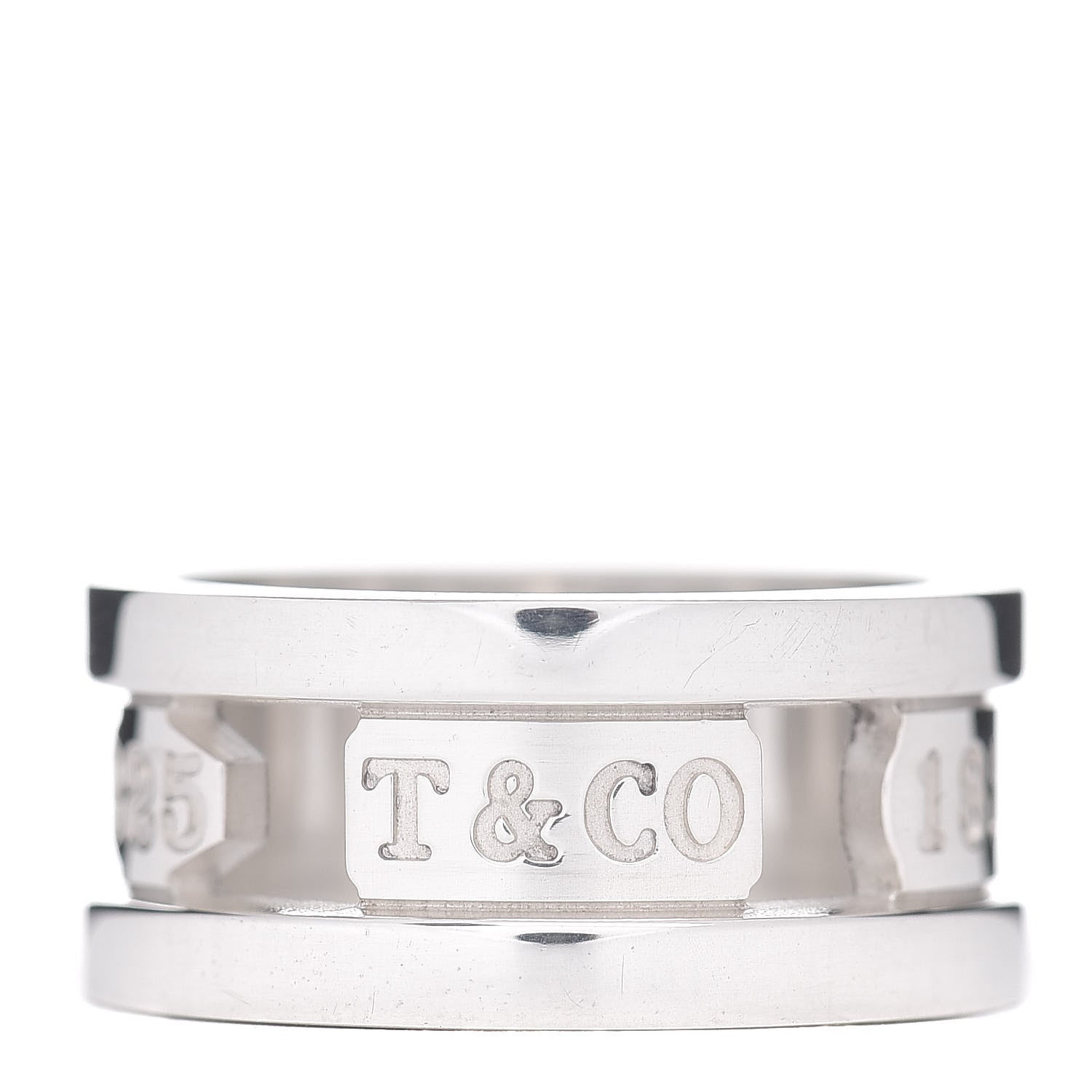 Tiffany Sterling Silver 1837 Elements Ring 53 6.5 1 of 4