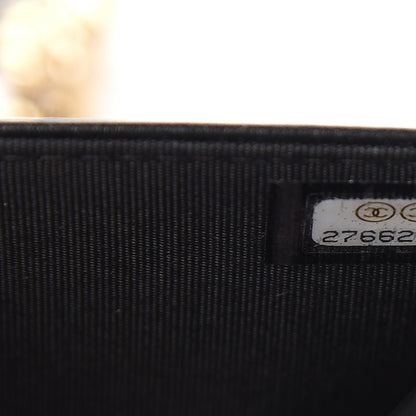 Chanel Caviar Quilted Boy Wallet On Chain WOC Black 7 of 13