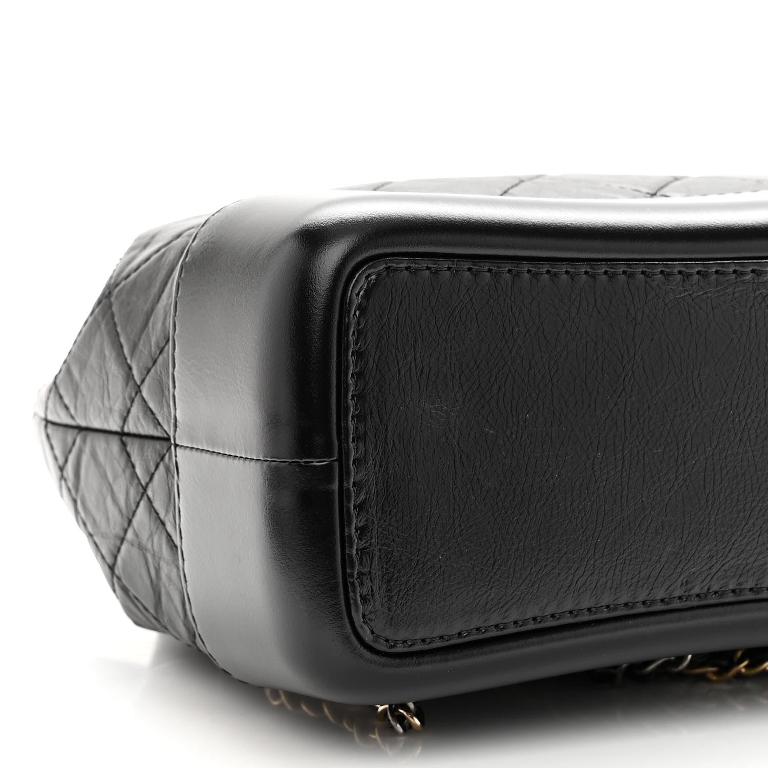 Chanel Aged Calfskin Quilted Small Gabrielle Backpack Black 8 of 9