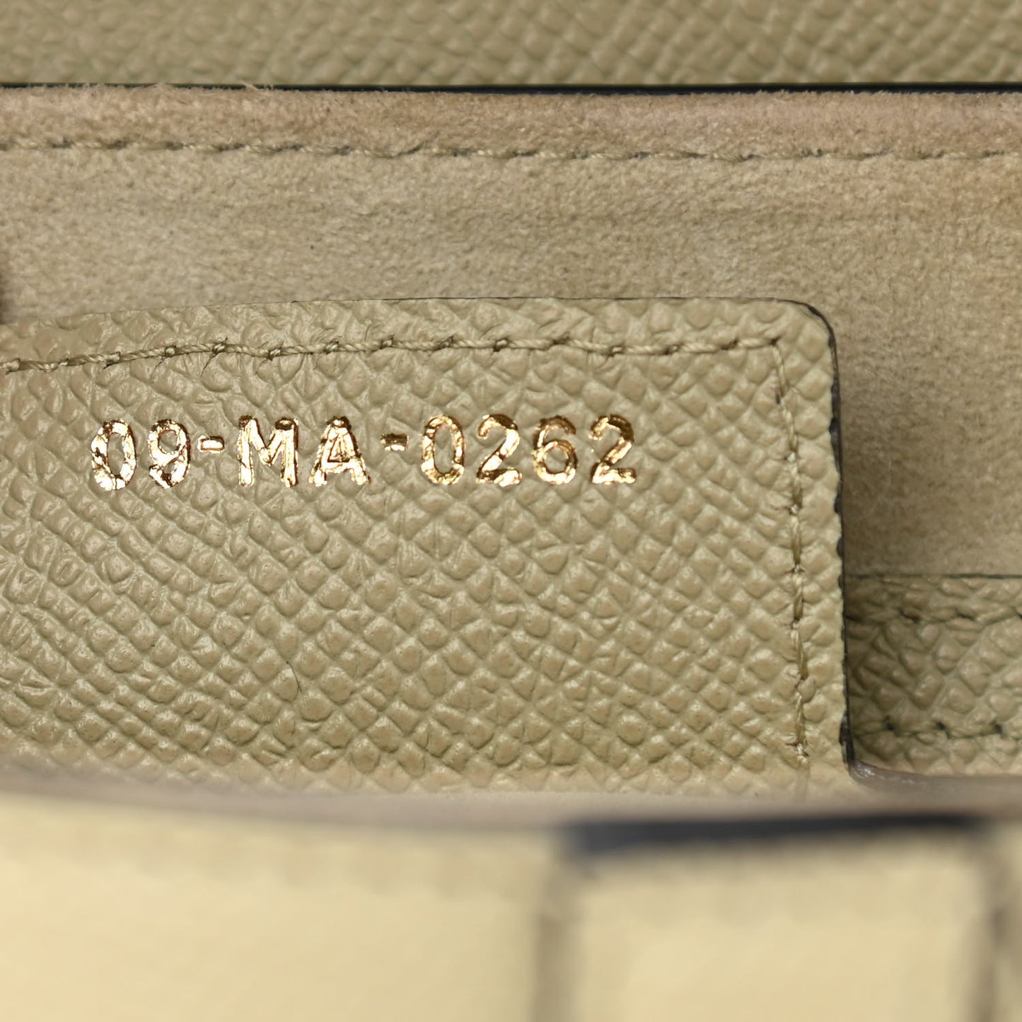 Grained Calfskin Saddle Bag With Strap Sage Green