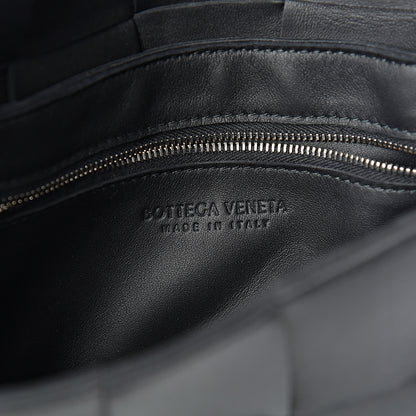 Bottega Veneta Lambskin Maxi Intrecciato Cassette Crossbody Bag Black 5 of 9