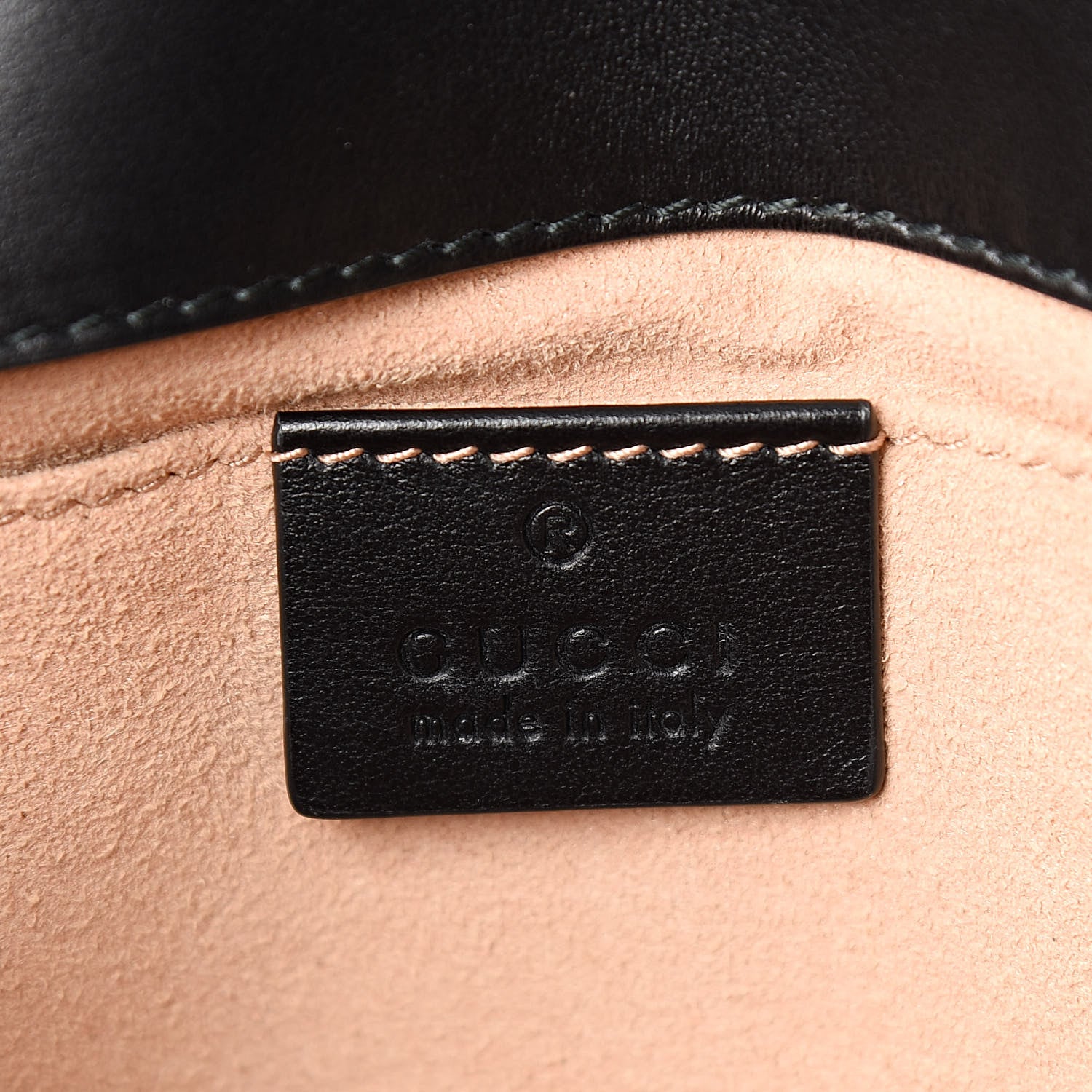 Gucci Calfskin Matelasse Mini GG Marmont Shoulder Bag Black 6 of 11