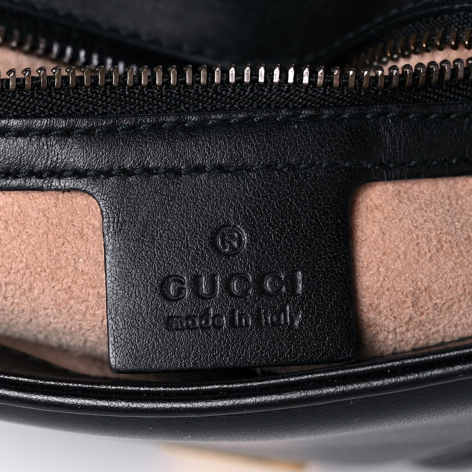 Gucci Calfskin Matelasse Small GG Marmont Shoulder Bag Black 6 of 11