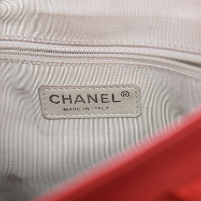 Chanel Washed Lambskin Quilted Large Chain Around Messenger Red 8 of 23