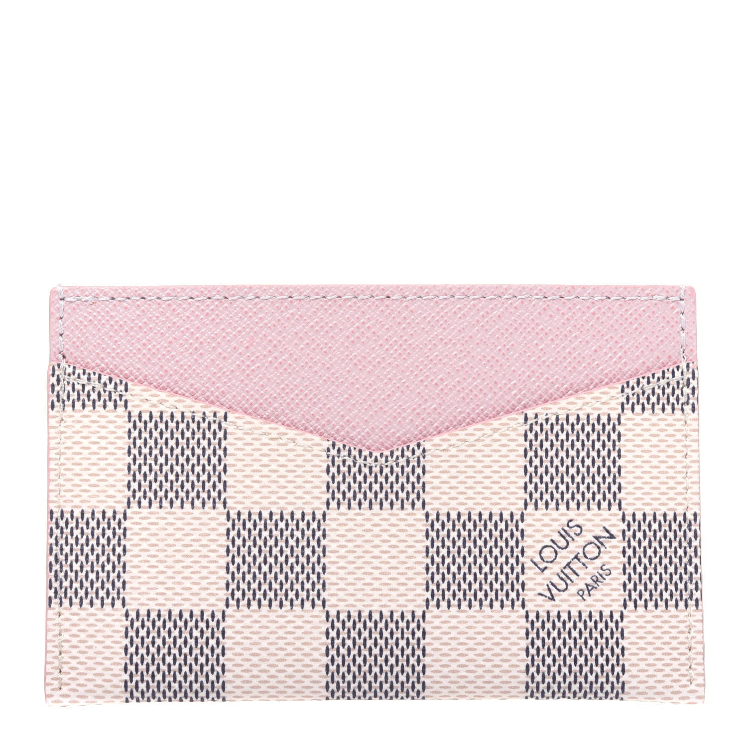 Louis Vuitton Damier Azur Daily Card Holder Rose Ballerine 1 of 9