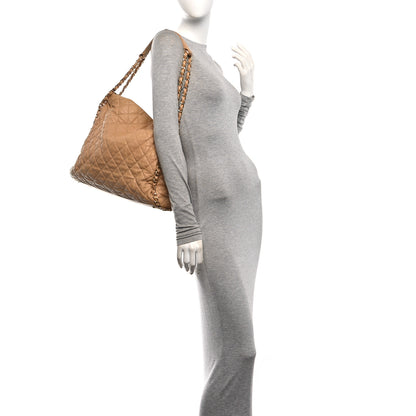 Chanel Calfskin Quilted Large Chain Me Hobo Beige 2 of 10