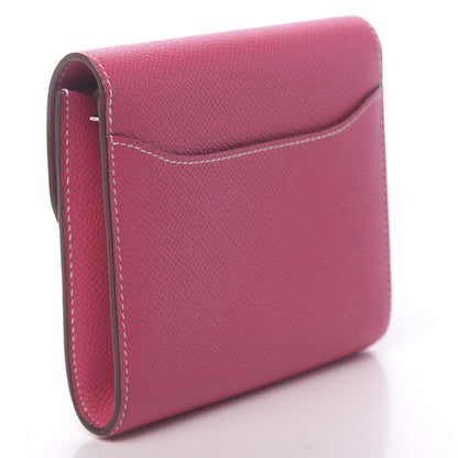 Hermes Epsom Constance Short Wallet Rose Tyrien 3 of 8