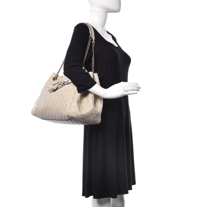 Gucci Guccissima Signature Medium Emily Shoulder Bag Mystic White 2 of 11