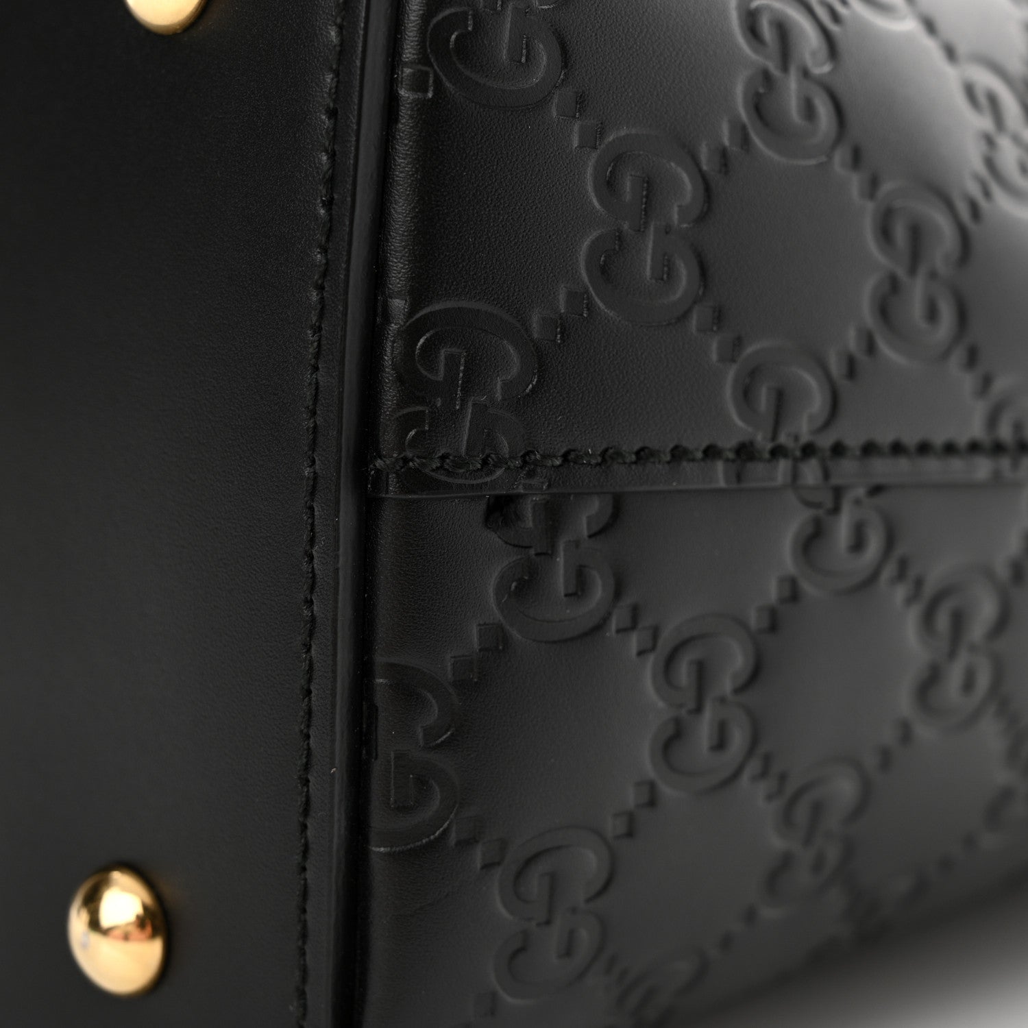 Gucci Guccissima Linea A Foldover Tote Black 11 of 11