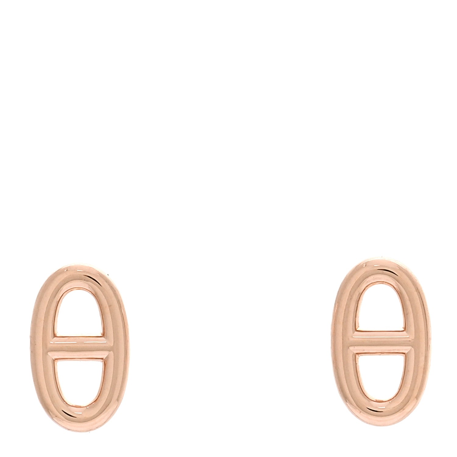 Hermes 18K Rose Gold TPM Farandole Stud Earrings 1 of 5