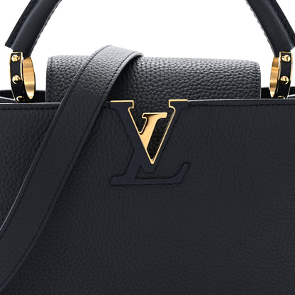Louis Vuitton Taurillon Capucines PM Navy 7 of 10