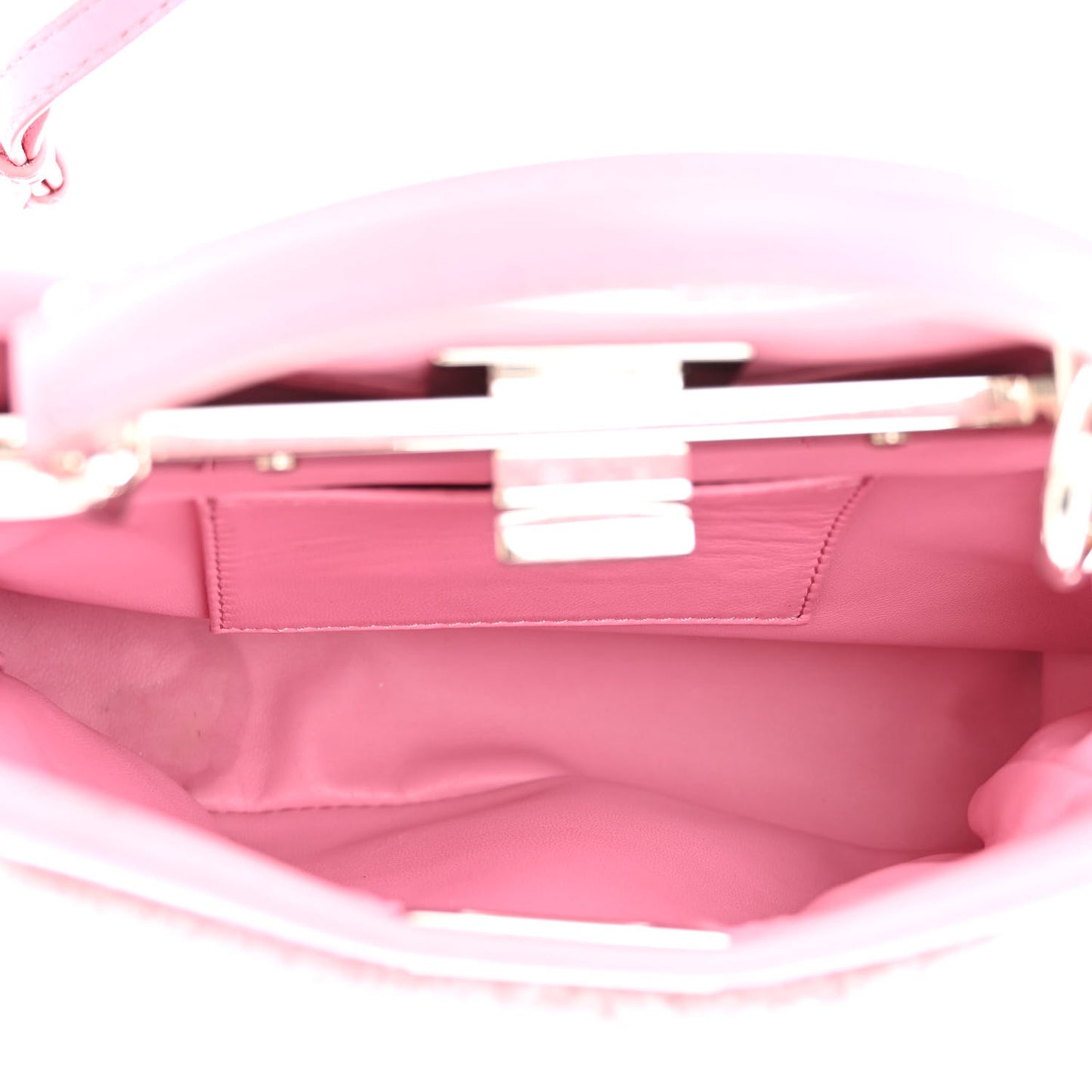Shearling Nappa Mini Peekaboo Iconic Satchel Lollypop