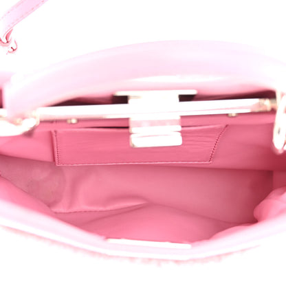 Fendi Shearling Nappa Mini Peekaboo Iconic Satchel Lollypop 5 of 14