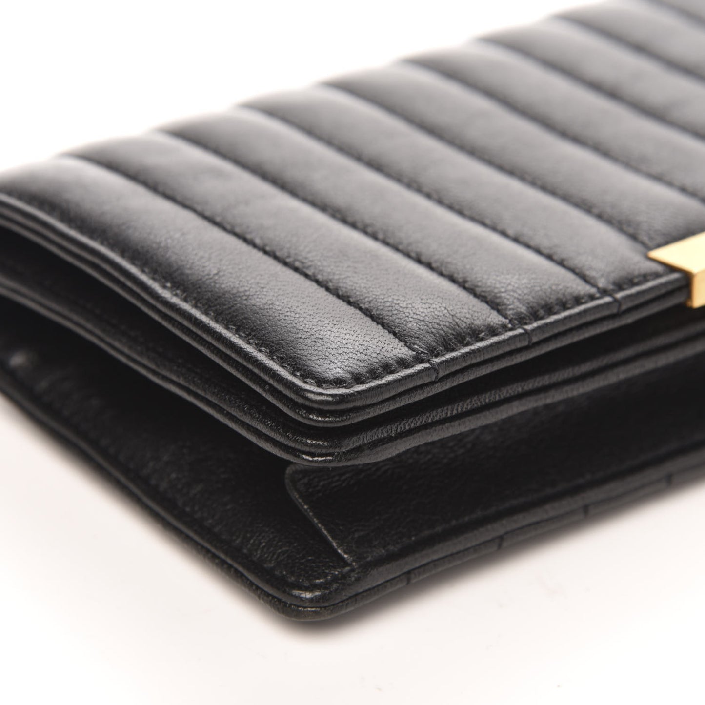 Lambskin Matelasse Amalia Chain Shoulder Bag Black
