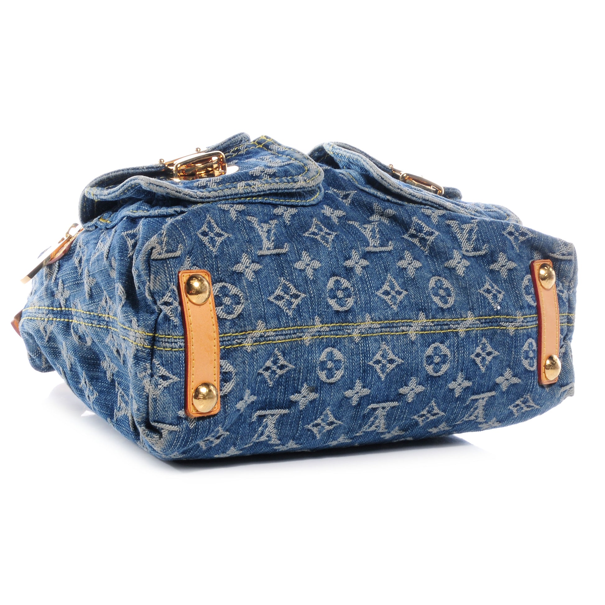 Louis Vuitton Monogram Denim Baggy PM Blue 4 of 7
