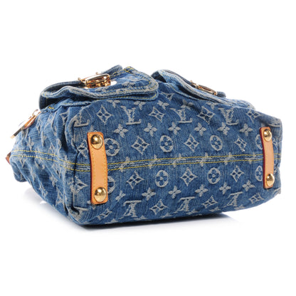 Louis Vuitton Monogram Denim Baggy PM Blue 4 of 7