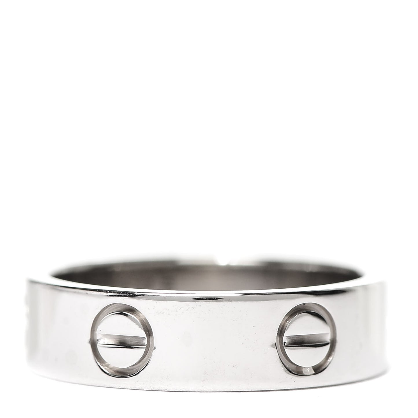 18K White Gold 5.5mm LOVE Ring 56 7.5