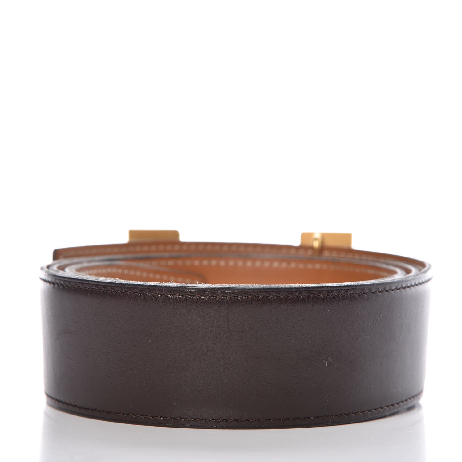Hermes Box Chamonix 42mm Constance 2 Belt 95 Chocolate Gold 3 of 10
