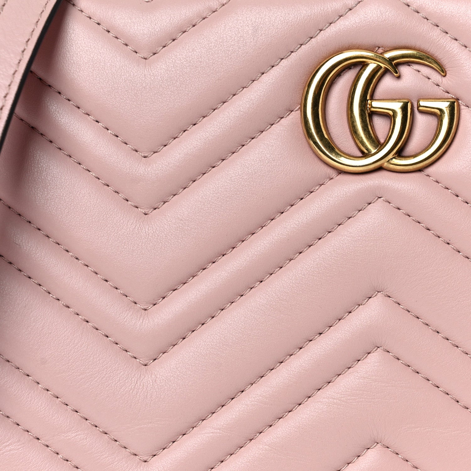 Gucci Calfskin Matelasse Small GG Marmont Tote Perfect Pink 6 of 16