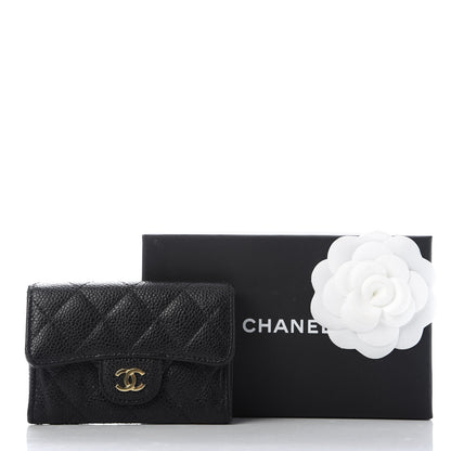 Chanel Caviar Quilted Flap Card Holder Black 9 of 9