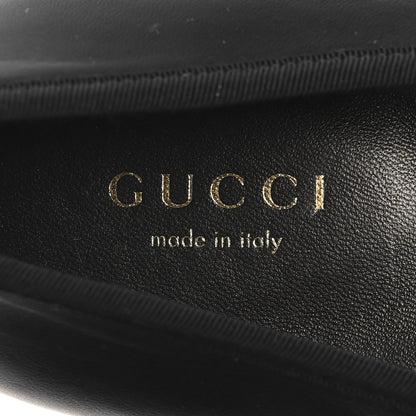Gucci Malaga Kid Jarret Ballet Flats 37.5 Black White 9 of 9