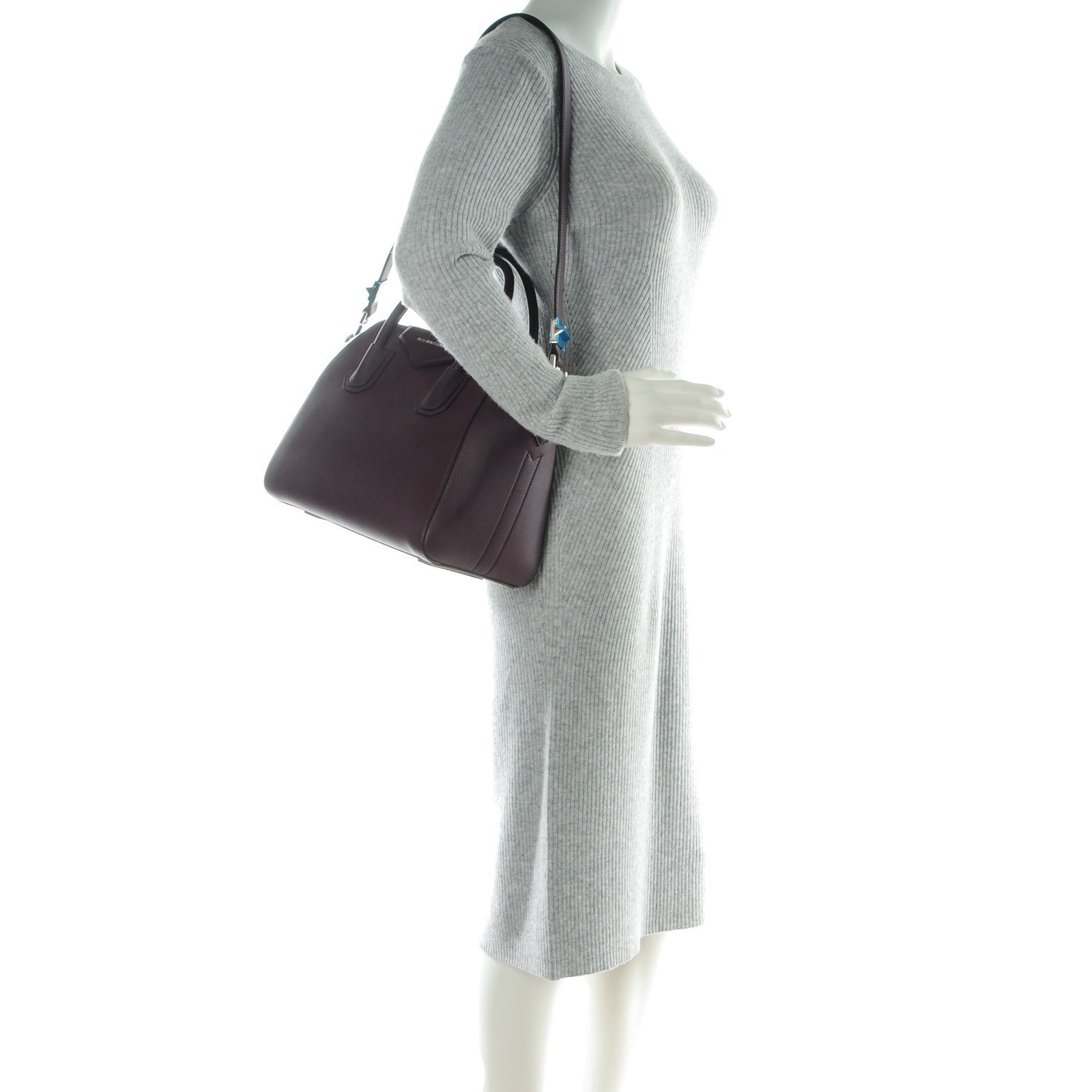 Givenchy Sugar Goatskin Small Antigona Dark Purple 2 of 7