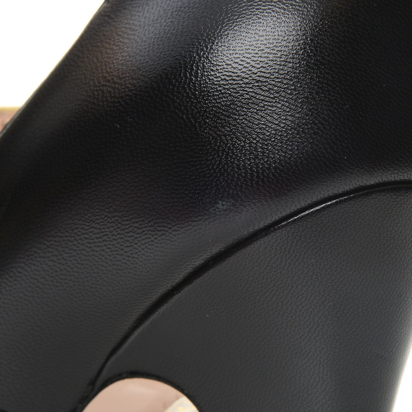 Nappa Lip Applique Pumps 38.5 Black