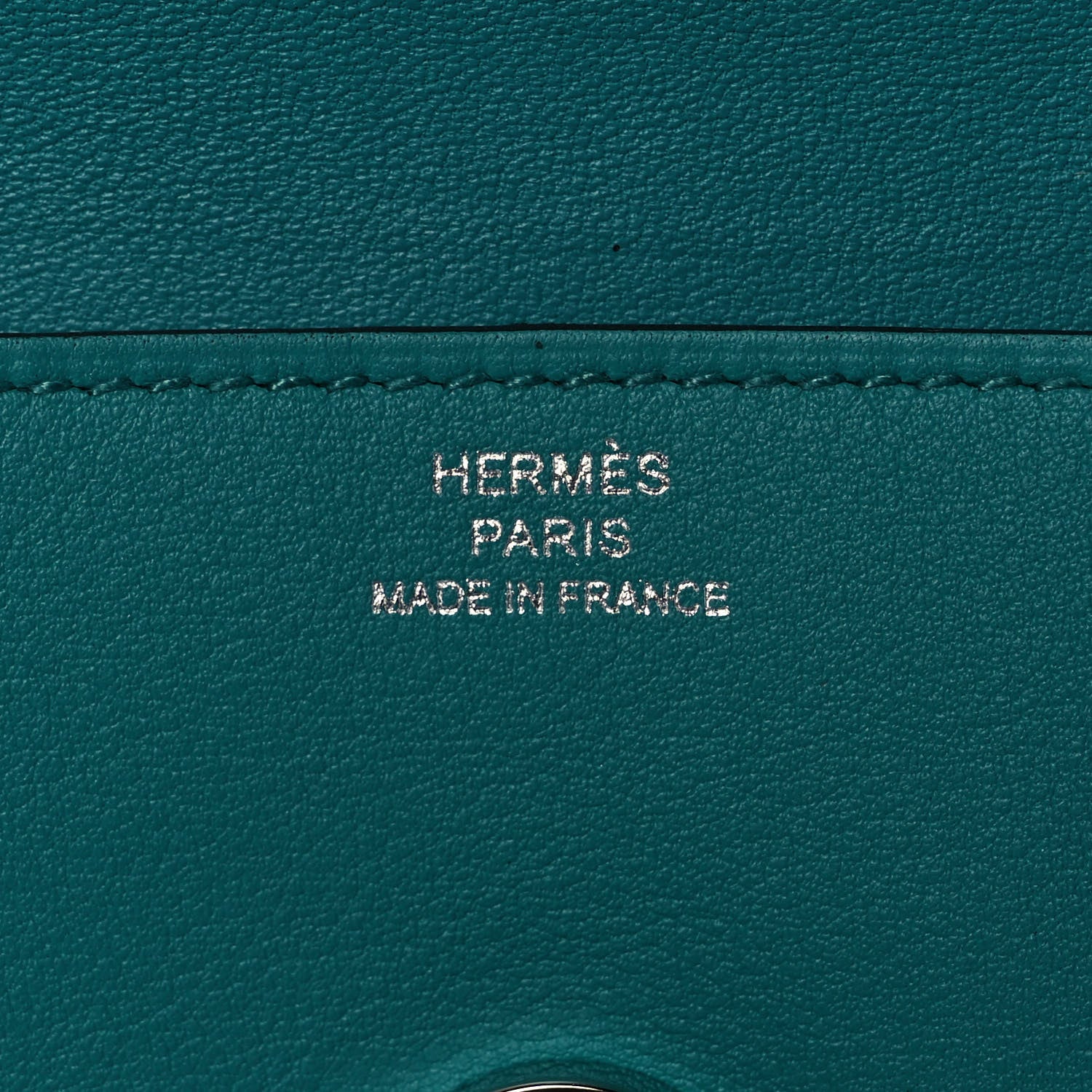 Hermes Evercolor Dogon Card Case Malachite 6 of 11
