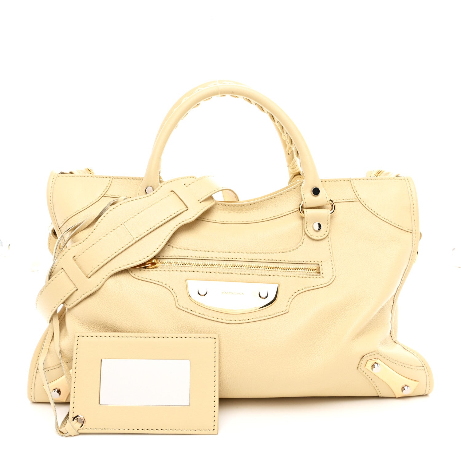 Balenciaga Veau Amp Plate Gold Hardware City Beige Argile 3 of 11