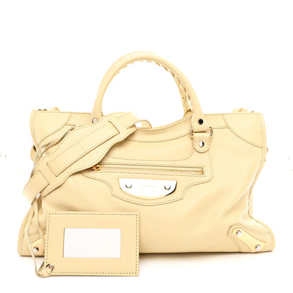 Balenciaga Veau Amp Plate Gold Hardware City Beige Argile 3 of 11