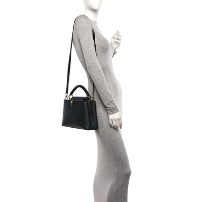 Louis Vuitton Taurillon Capucines BB Black 2 of 9