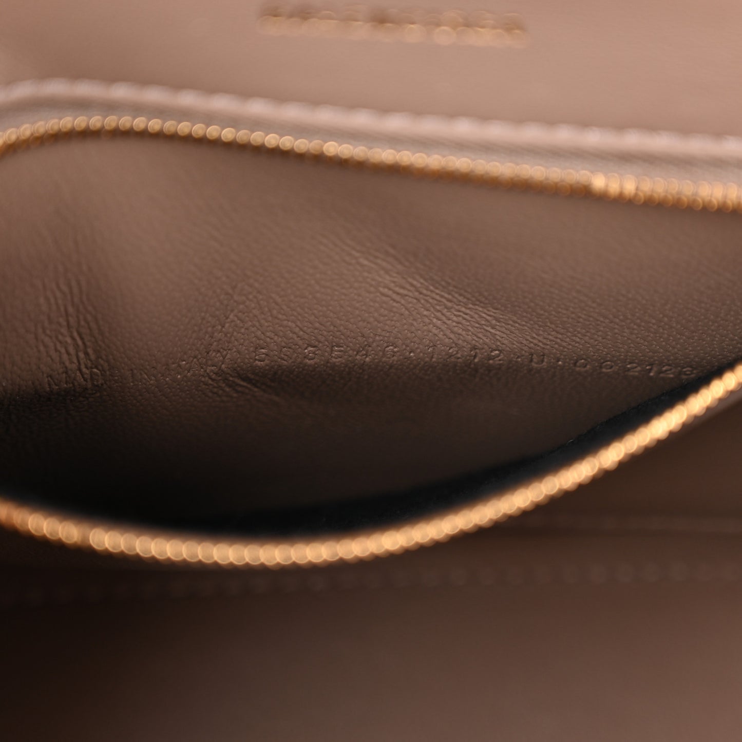 Grained Calfskin Small Hourglass Top Handle Bag Mink Grey