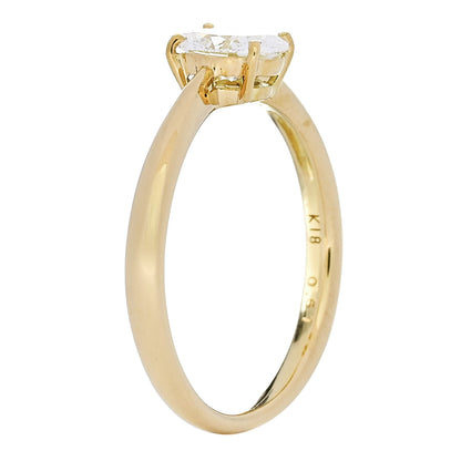 Parker & West by FASHIONPHILE 18K Yellow Gold Diamond .51ct Oval Cut Solitaire Engagement Ring  52 6 6 of 9