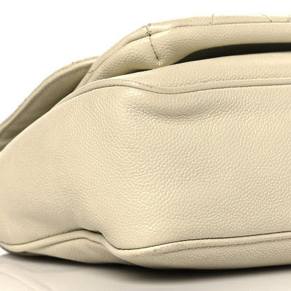 Chanel Glazed Caviar Pocket In The City Flap White 9 of 10