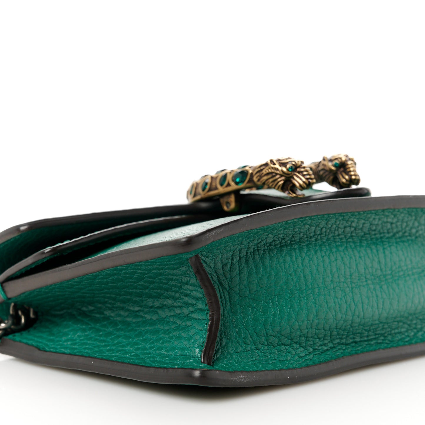 Dollar Calfskin Crystal Super Mini Dionysus Shoulder Bag Emerald