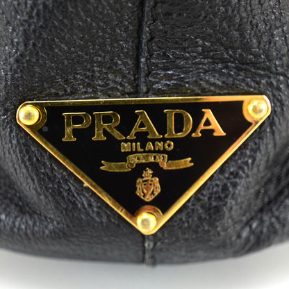Prada Leather Shopper Tote Nero Black 7 of 9