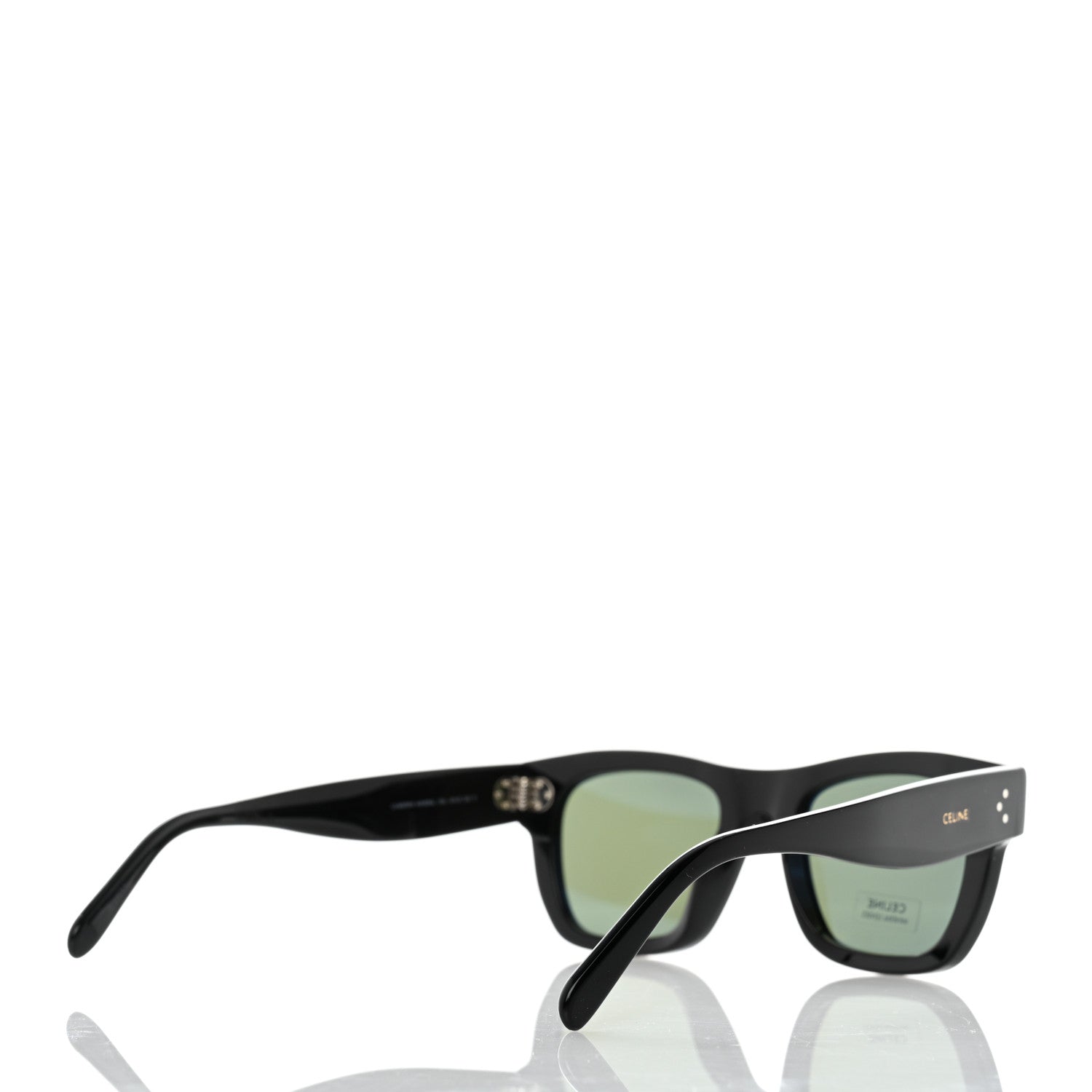 Celine Acetate Rectangular Sunglasses CL4009IN Black 4 of 6