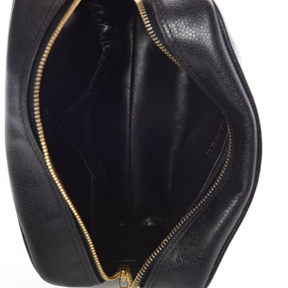Chanel Caviar CC Large Cosmetic Case Black 7 of 13