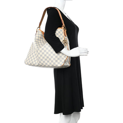 Louis Vuitton Damier Azur Delightful MM Pink 2 of 17