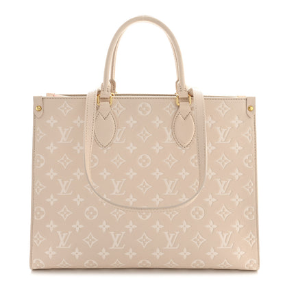 Louis Vuitton Empreinte Monogram Spring In The City Onthego MM Beige Pink Yellow 1 of 10