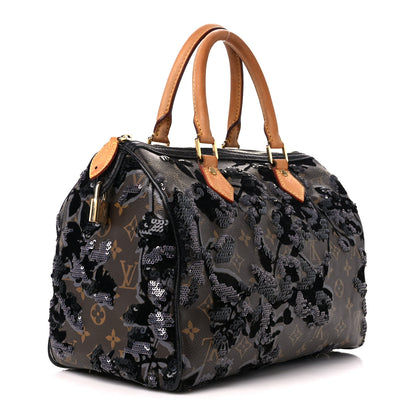 Louis Vuitton Monogram Fleur De Jais Sequins Speedy 30 3 of 14