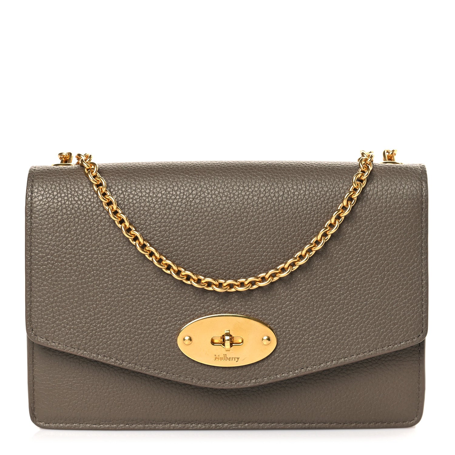 Mulberry Small Classic Grain Calfskin Small Darley Clay 1 of 8