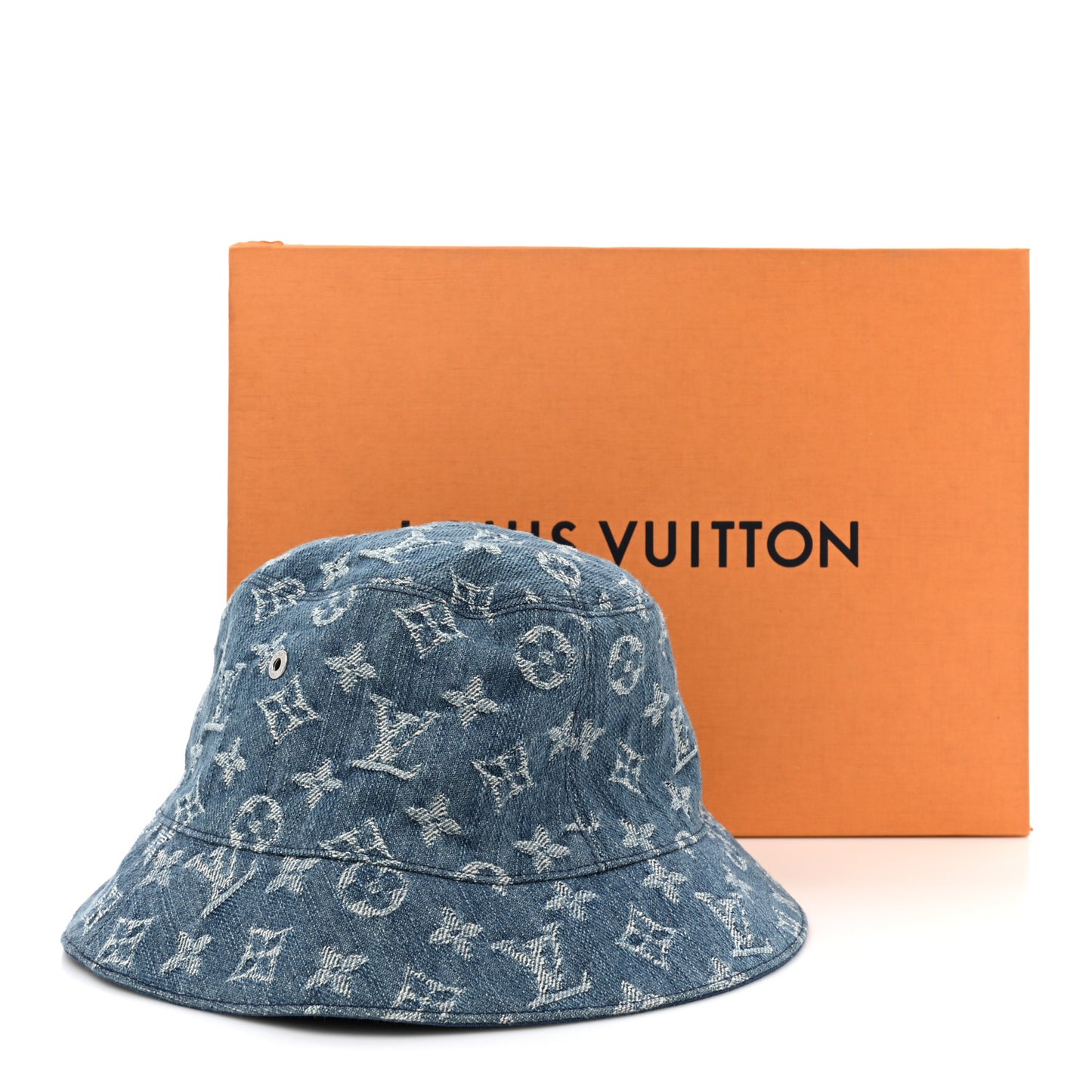 Monogram Denim Transformable Bob Bucket Hat Blue