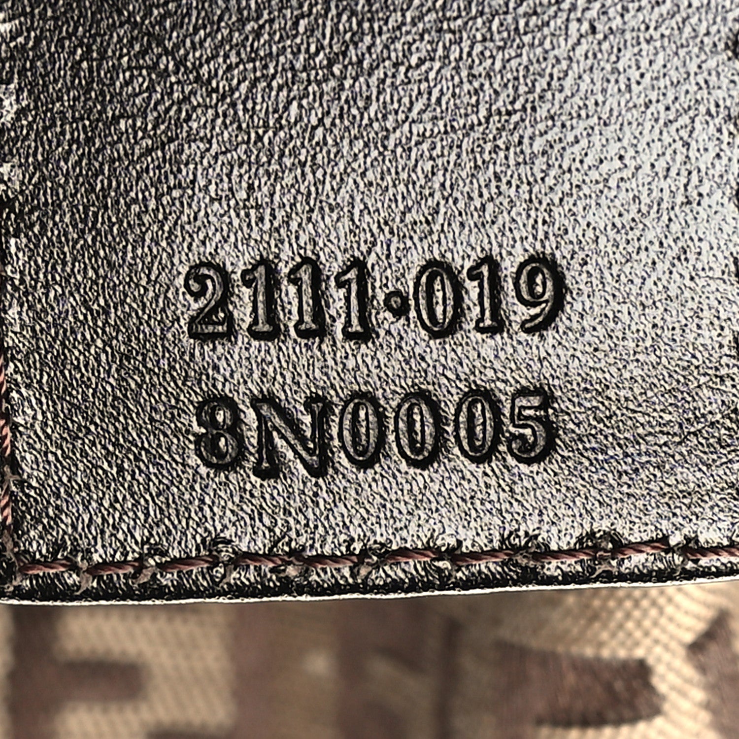 Fendi Zucchino Vitello Mini Pochette Tobacco 6 of 9