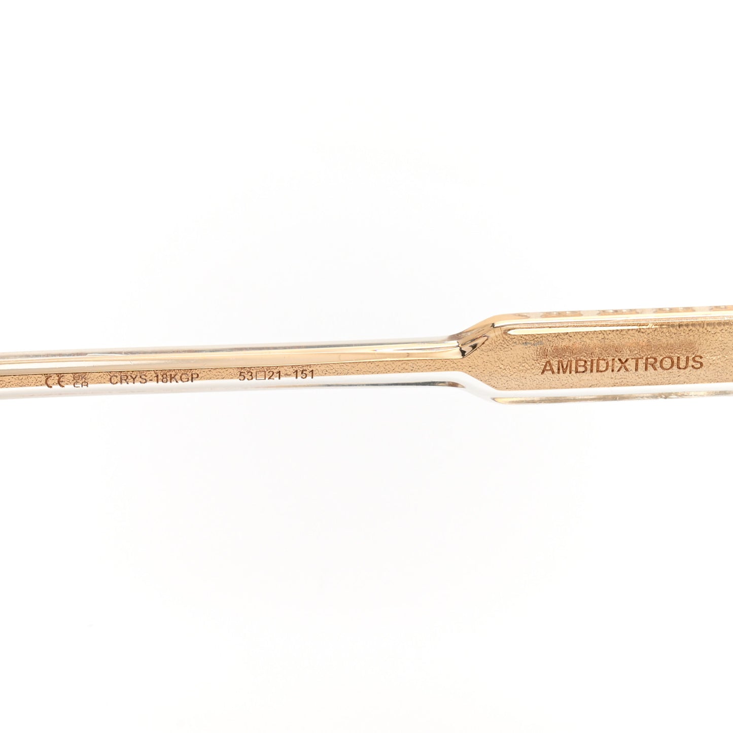 Acetate Ambidixtrous Iridescent Glasses Transparent