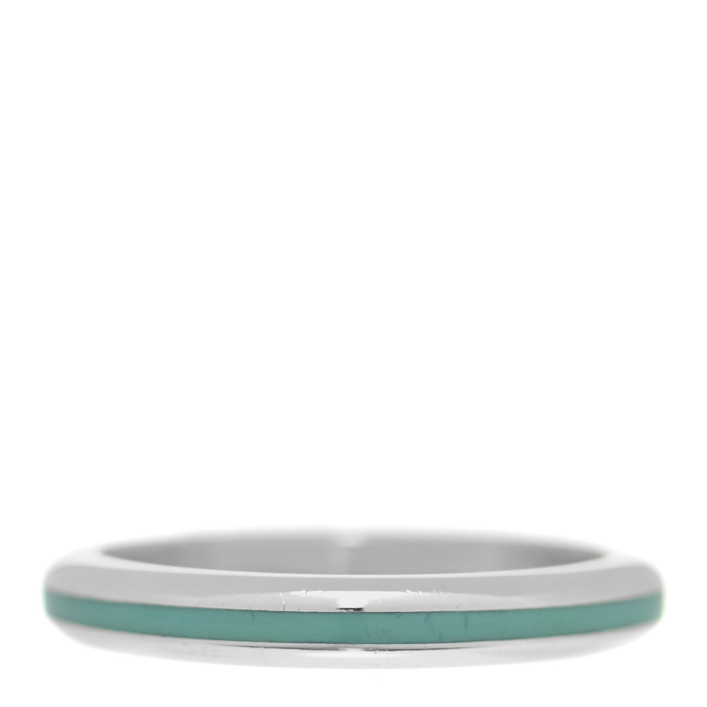Sterling Silver Enamel Stackable Ring Blue 54 7