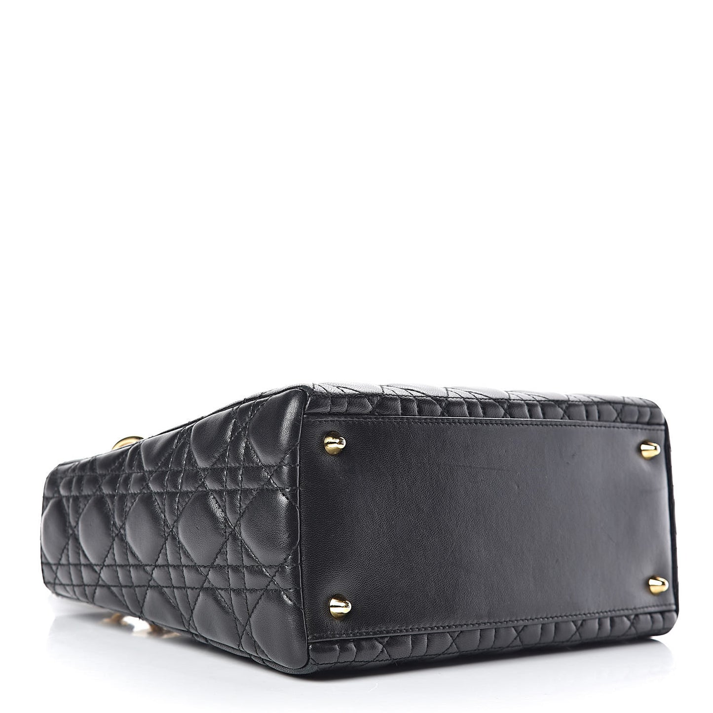 Lambskin Cannage Medium Lady Dior Black