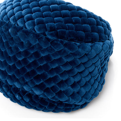 Bottega Veneta Velvet Intreccio Padded Mini Jodie Blue 10 of 12